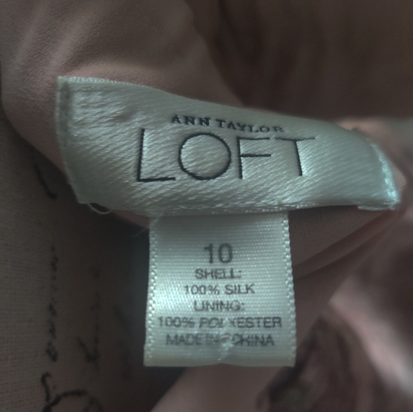 Ann Taylor LOFT 100% Silk semi-formal wedding guest pink halter maxi dress_10 - Picture 9 of 13